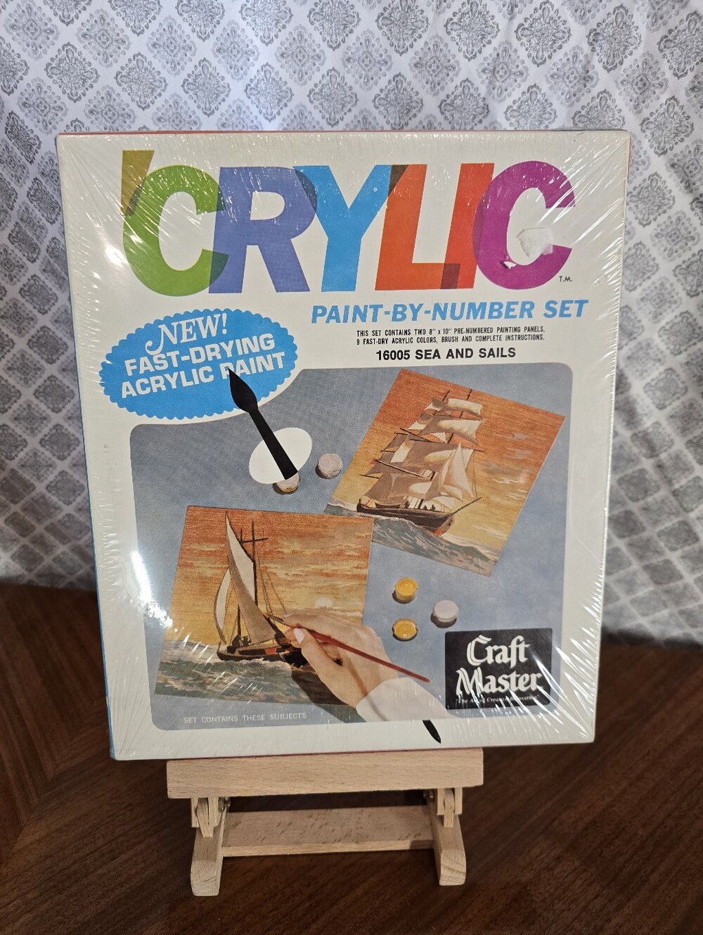 CRYLIC Paint-By-Number Set - Sea and Sails - Multicolor 16005
